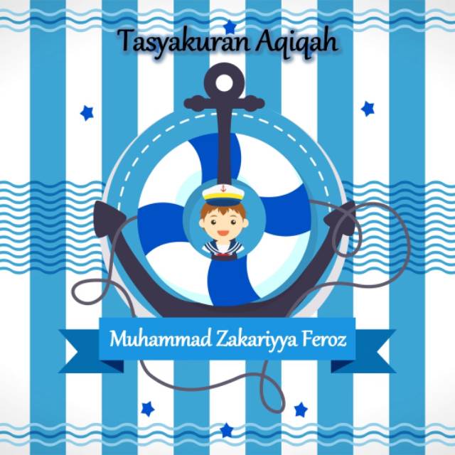 Video Undangan Tasyakuran Aqiqah Theme Sailor