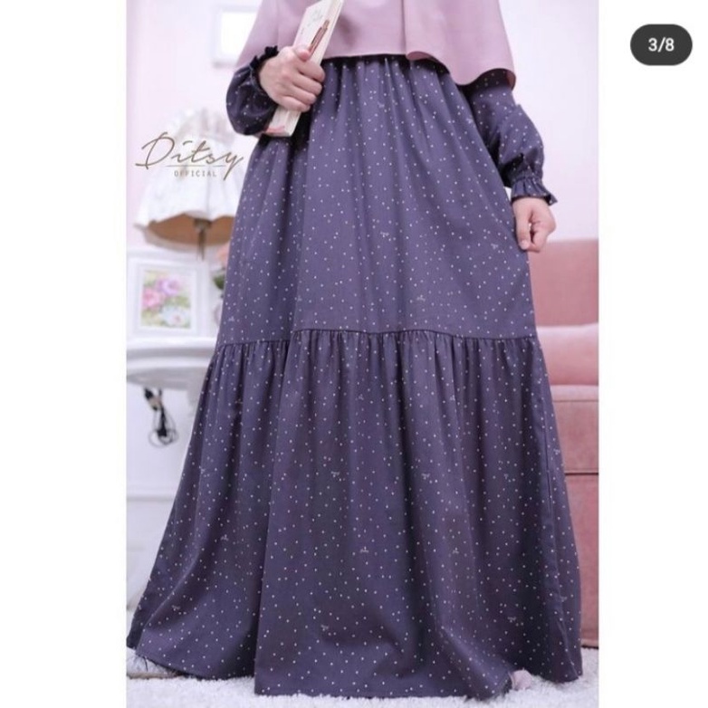 PUNTO GREY NIGHTGOWN DITSY JUMBO XXL