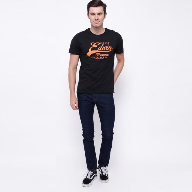 Edwin Celana Jeans Slim Fit Pria Panjang  Dark Blue La 05 - Biru, 28
