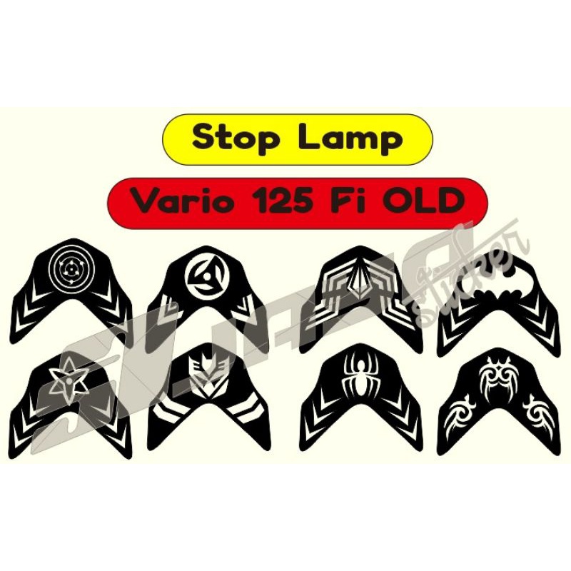 Sticker Stiker Stop Lampu Vario 125 Fi OLD/Lama Tahun 2014