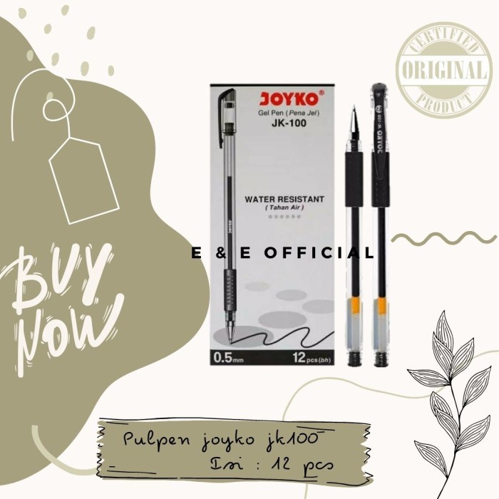 

Hot Sale Pulpen Joyko Jk100 / Pulpen Gel Joyko / Pen Gel Bergaransi