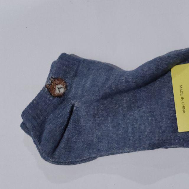 Kaos Kaki Wanita Motif Beruang TOSERBA GALERY-Navy