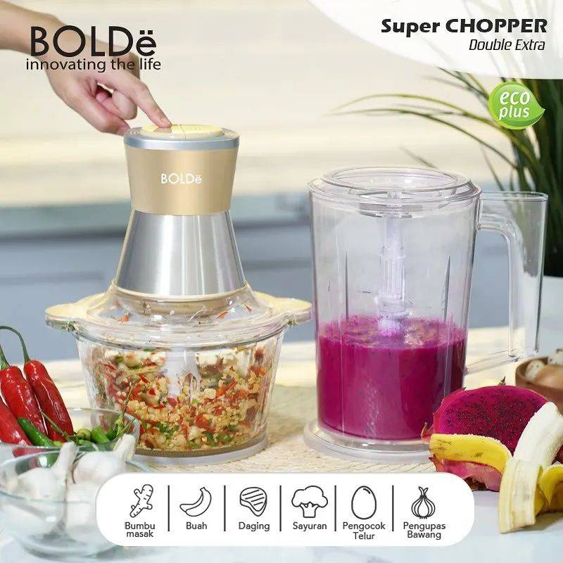 FOOD PROCESSOR BOLDE / CHOPPER BOLDE /  SUPER CHOPPER BOLDE DOUBLE EXTRA 2 LITER