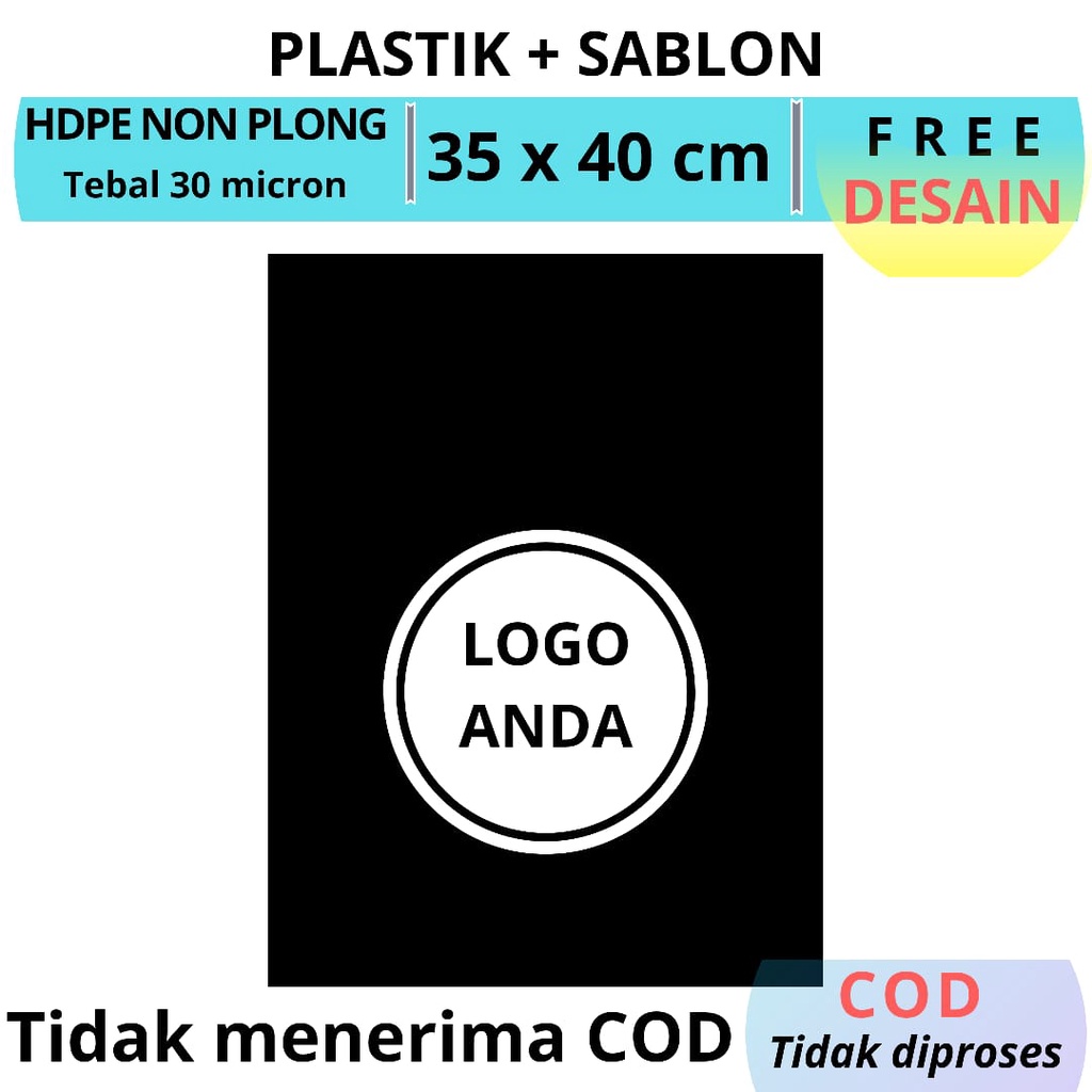 Sablon plastik packing Uk.35x40 cmsablon plastik olshopsablon plastik shopping bagsablon plastik