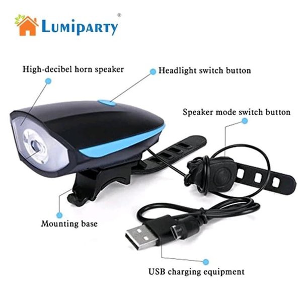 Lampu Sepeda Cash Klakson, Lampu Sepeda Super Terang +  Cash USB 7588, Lampu Sepeda Super Terang