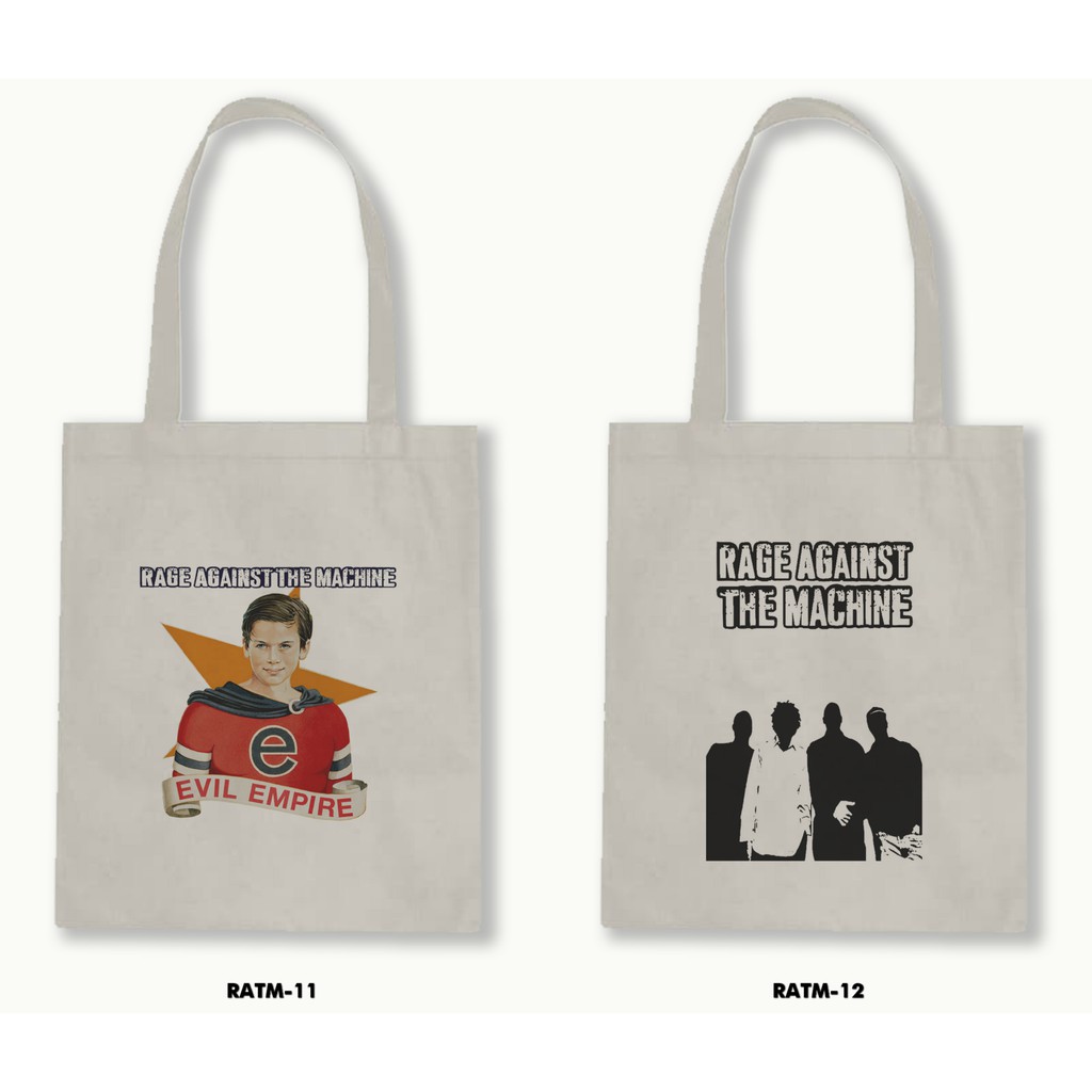 TOTE BAG BLACU - RATM/RAGE AGAINST THE MACHINE .01