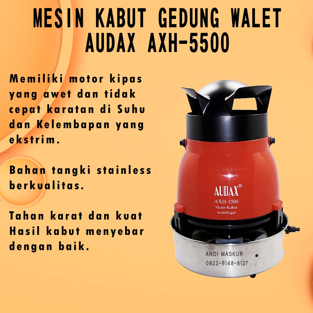Mesin kabut audax AXH5500 / AXH-5500 made in taiwan Mesin kabut walet 5500