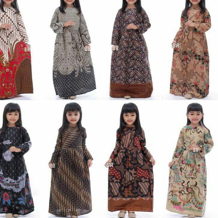 Update Baju Gamis Batik Anak Perempuan Umur 3-12 Tahun Modern / Drek Kondangan Pesta Anak Cewek 시