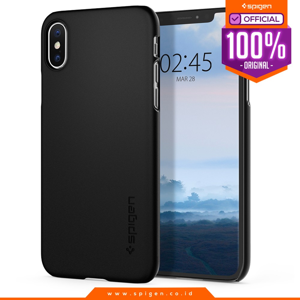 

Case iPhone XS Max / XS / X / XR Spigen Light and Slim Hardcase Thin Fit Original Casing