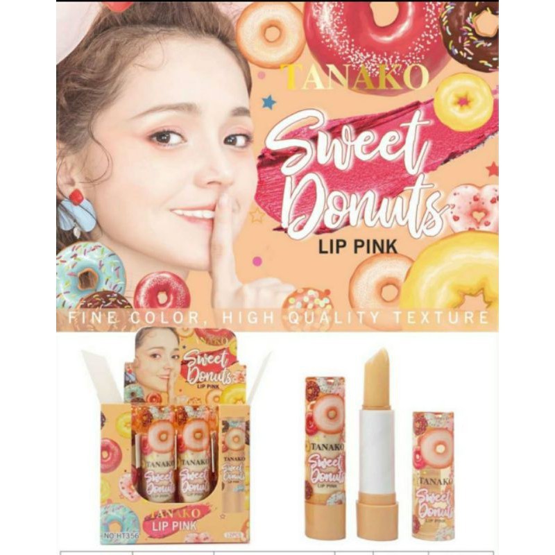 (READY) COD Lipbalm Tanako Lip Pink Thailand Sweet Donuts Unicorn Bangkok