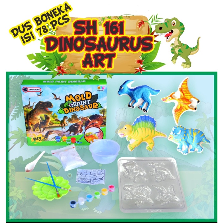 SH 161 - Mainan Mencetak dan Mewarna Mold Paint Dinosaurus SH161