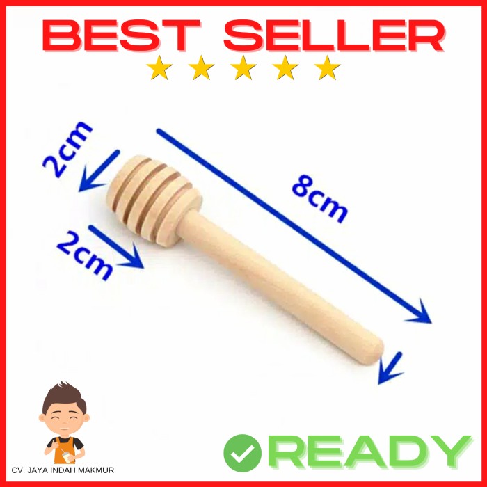 

Honey Dipper | Sendok Madu Kayu Pinus - 8cm