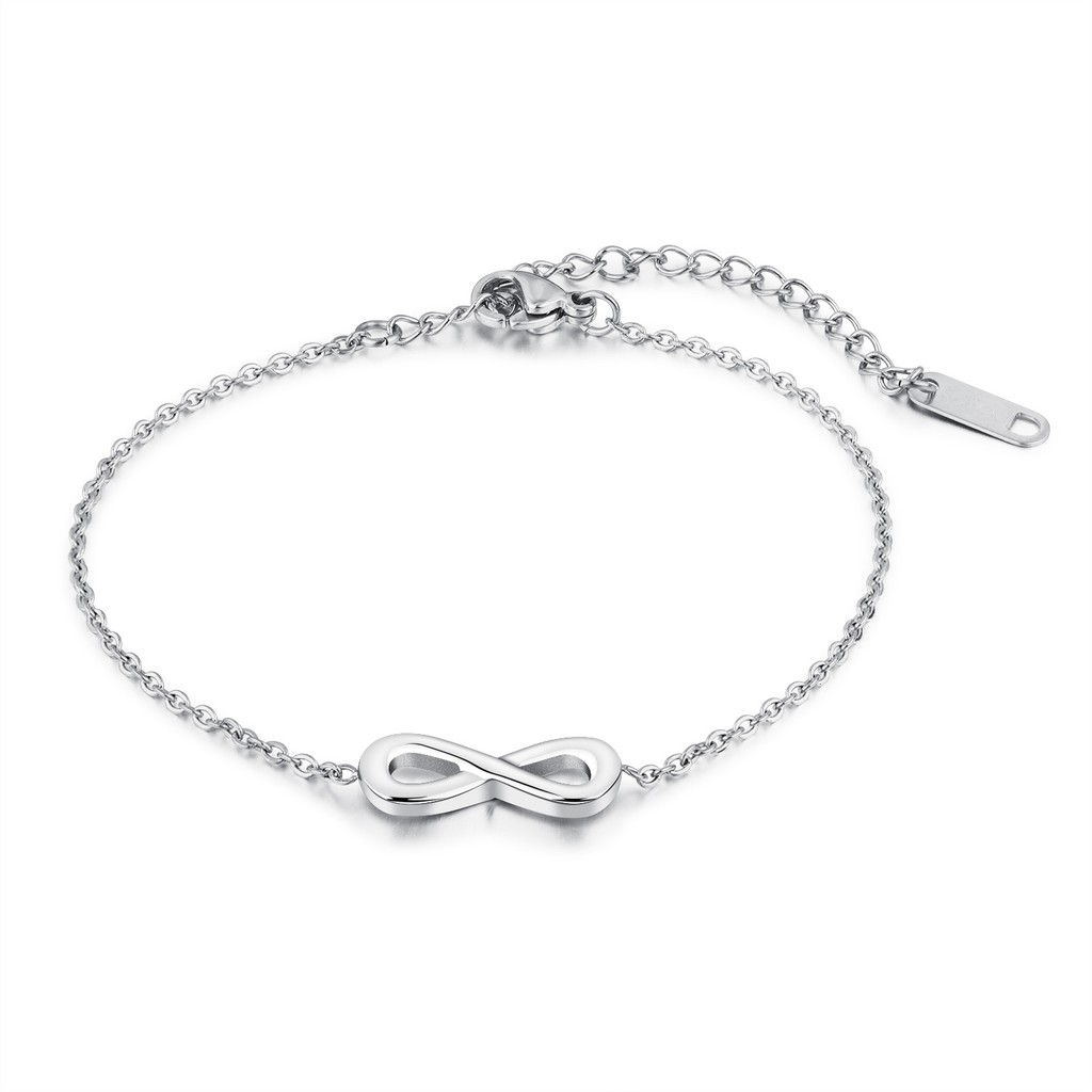 Gelang Infinity Wanita Aksesoris Titanium Korea Cocok Hadiah GK025 simple elegant