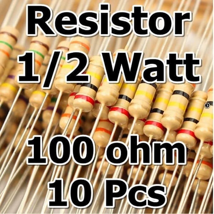 Resistor 10 Pcs 100 Ohm 5% 1/2W Resistor Carbon Film