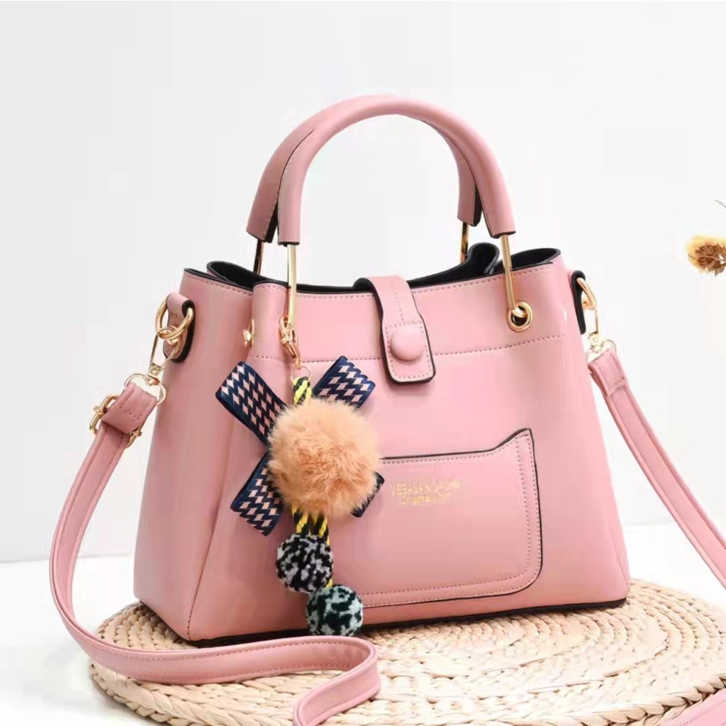 LT 1945 BQ 3389 RISCE TAS HAND BAG GANTUNGAN POM2 IMPORT WANITA CEWEK PEREMPUAN JAKARTA BATAM