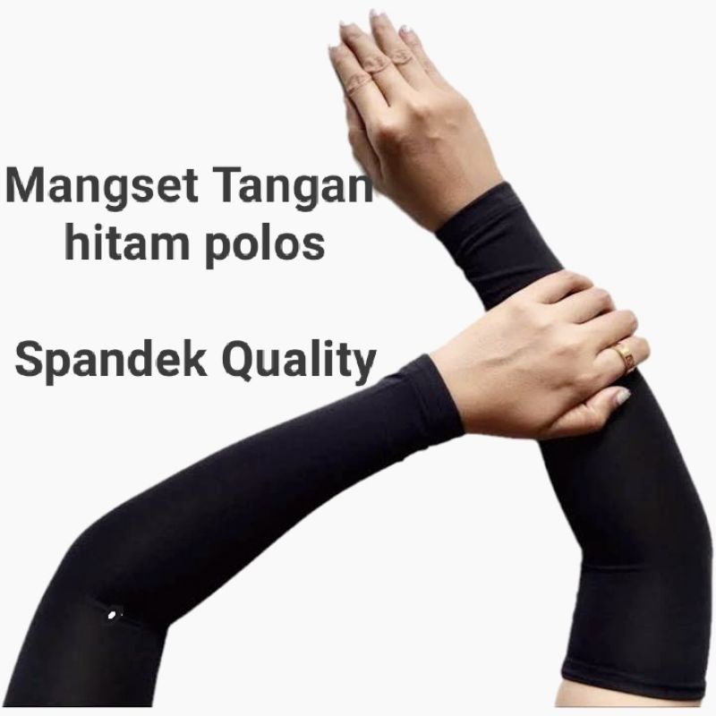 Manset Tangan Tebal Berkualitas/ Manset Tangan Polos/ Sarung 6 pasang/ kemasan