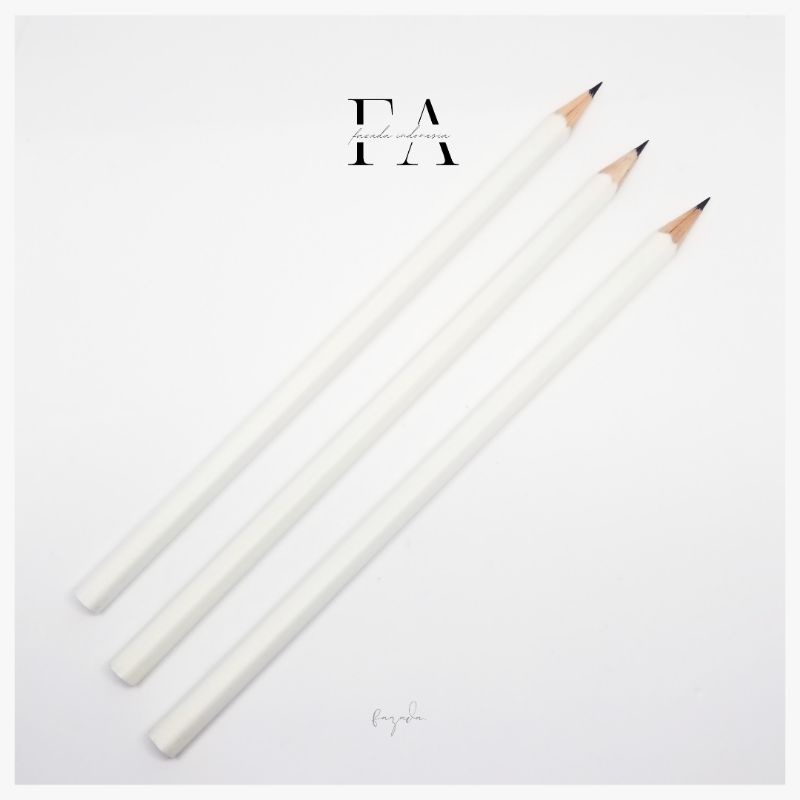 

[FAZADA] White Series - Pensil 2B Estetik Putih