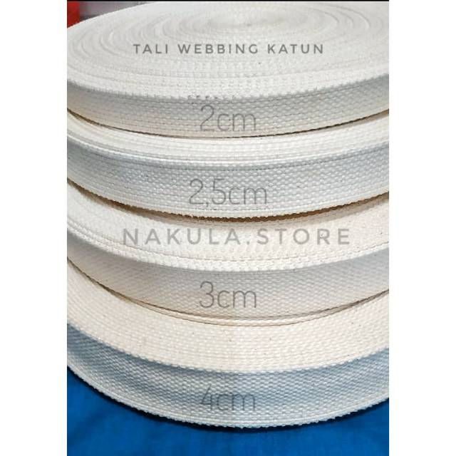 tali webbing katun per roll