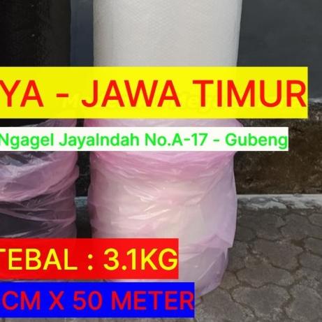 

✩ Bubble Wrap Roll Surabaya 125 Cm x 50 Meter - TEBAL 2KG, Hitam ♗