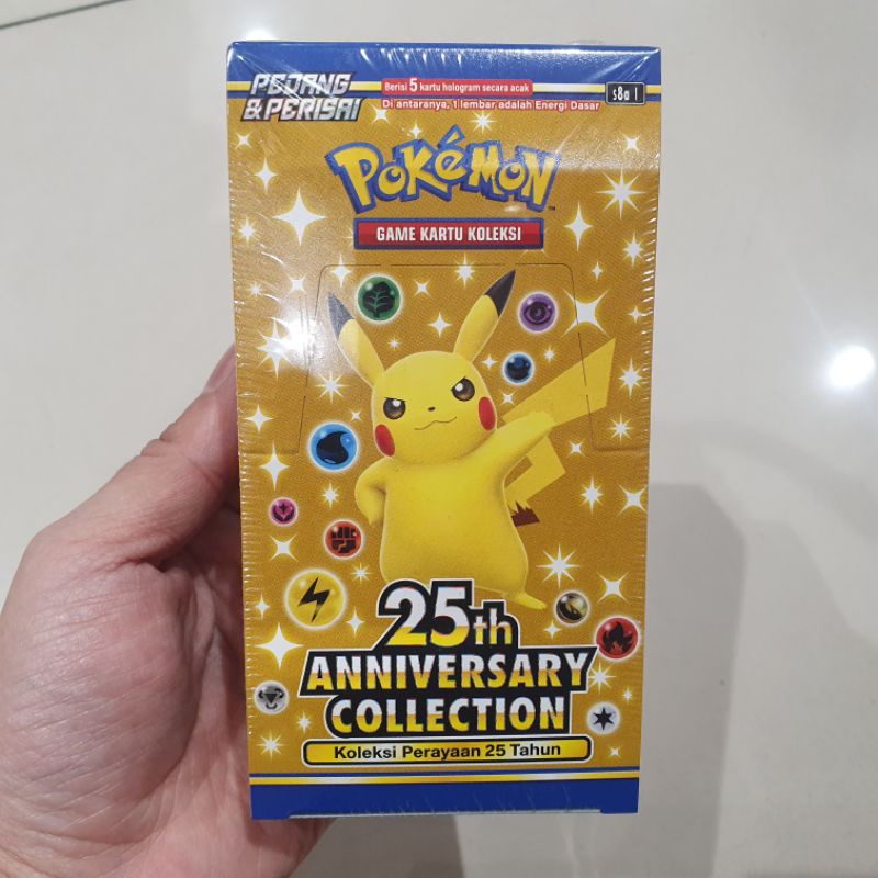 kartu pokemon original 25th anniversary collection pedang & perisai