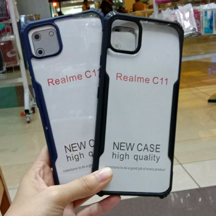 0RI Case Sillikon Airbag Shockproof Realme C11 Fuze Case Spigen Bening PA