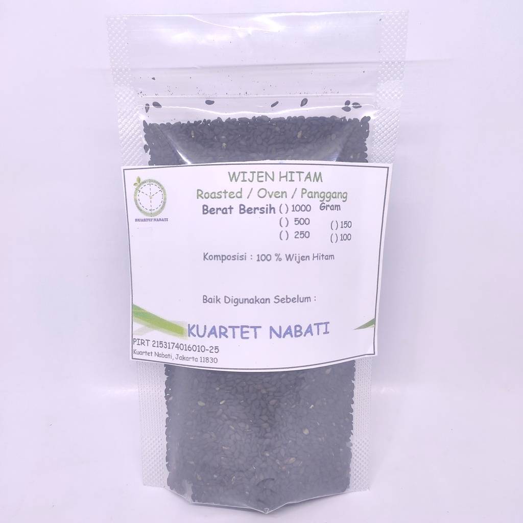 

100gr Roasted Wijen Hitam - Black Sesame Seed - Premium - Sangrai