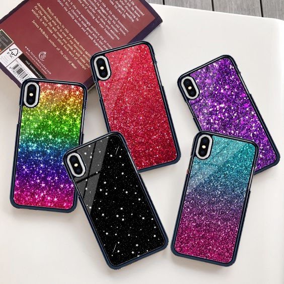 [P89] Fashion Case Glitter 2D Glossy For All Type