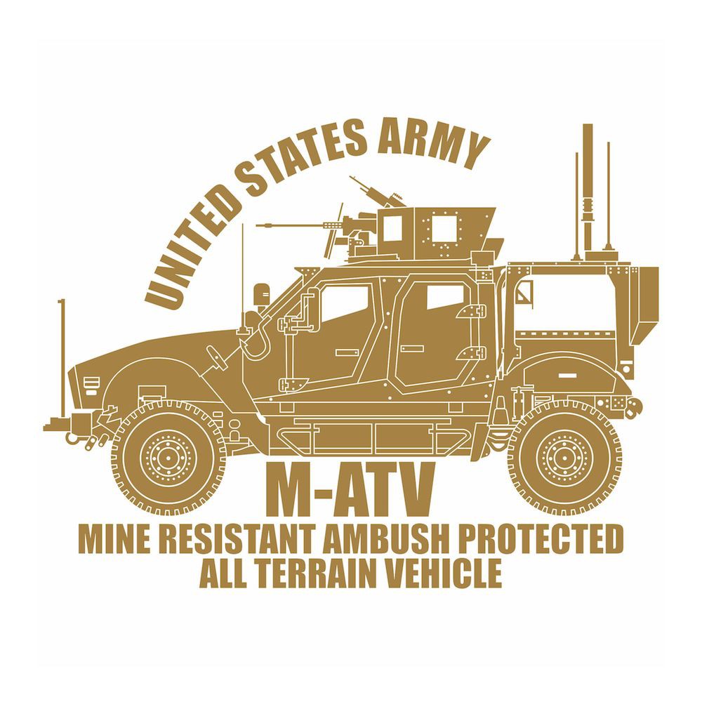 US Army M-ATV Cutting Sticker