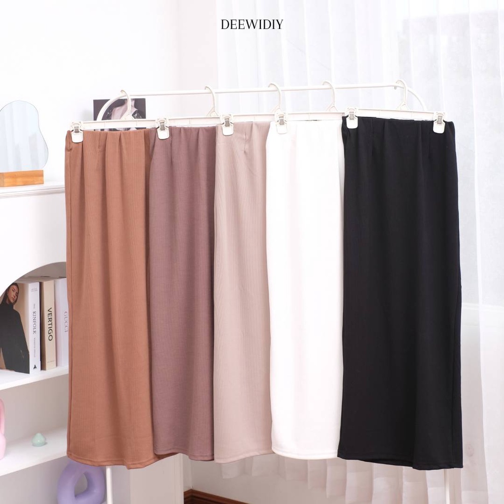 ROK SPAN KNIT PREMIUM ROK SPAN PANJANG ROK KERJA WANITA - KIRANA SKIRT DEEWIDIY