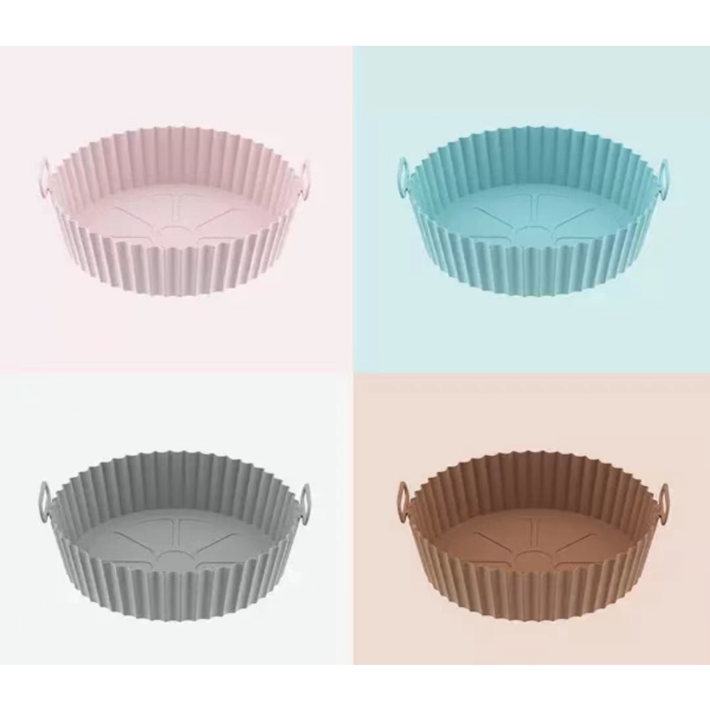 Tatakan Air Fryer Silikon Tray Pot Silicone Loyang Kukusan Silicon