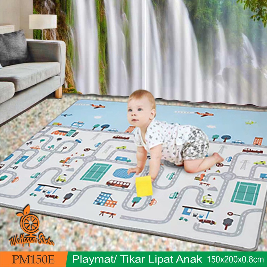 Playmate Tikar Lipat Anak Tikar spon Empuk Folding Mat Size 150X200X0,8