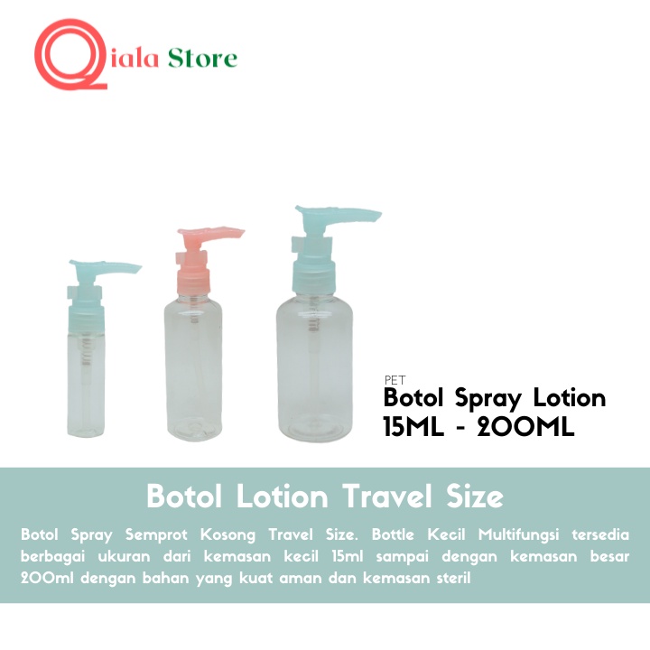 botol lotion travel size wadah lotion makeup