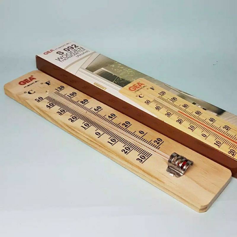 TERMOMETER KAYU - TERMOMETER RUANGAN - TERMOMETER RUANG