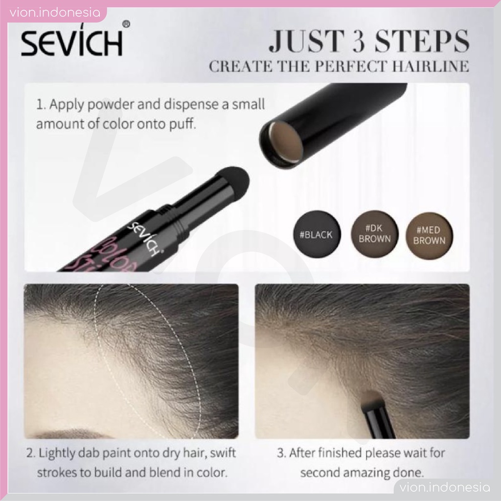 SEVICH Hair Shadow Concealer Hair Line Corrector Pen Penyamar Original SE003