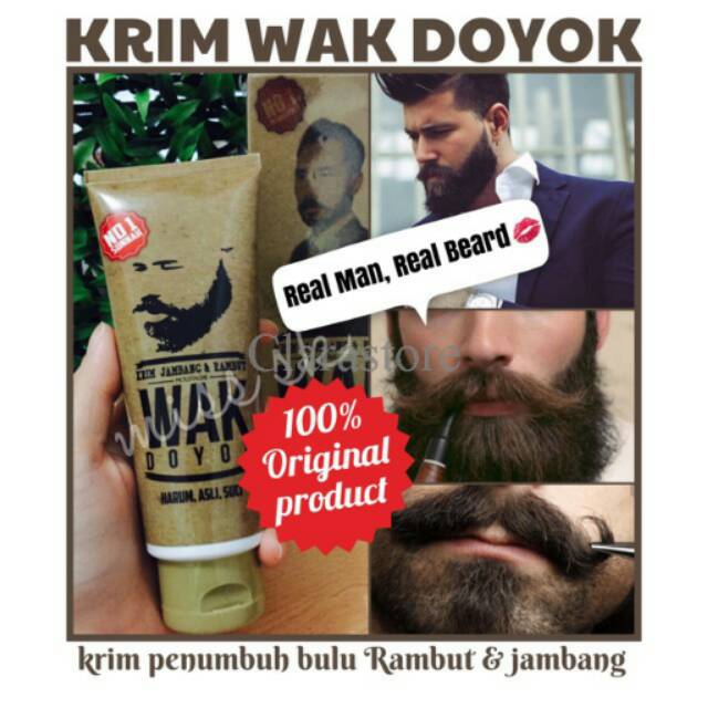 Krim Jambang/Rambut Wak Doyok Original/Asli