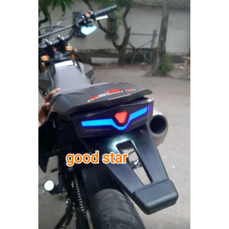 Stop lamp buntut spakbor belakang led 3in1 klx-crf-dtracker plus sen