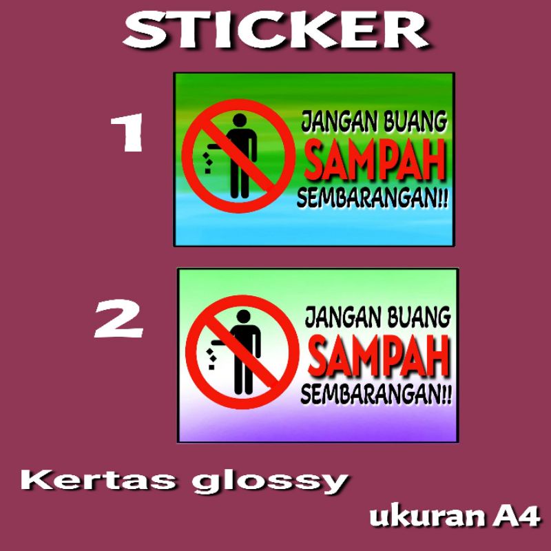 

STICKER BUANG LAH SAMPAH H1