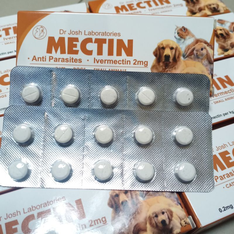 PROMO MECTIN OBAT KUTU ORAL MECTIN 1 BOX ISI 20 TABLET BUAT KUCING ANJING