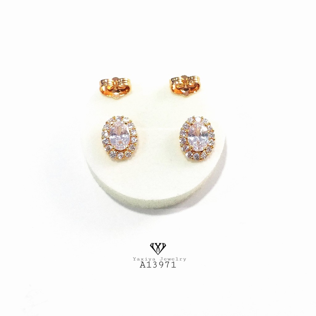 

Anting Tusuk Permata Lapis emas Perhiasan imitasi Yaxiya A13971