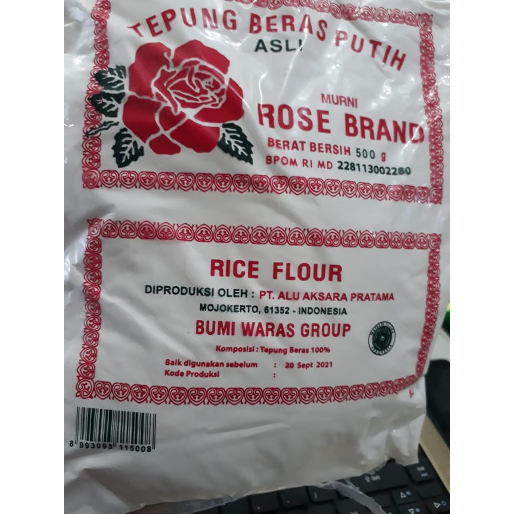 

TEPUNG BERAS PUTIH 500g ROSE BRAND