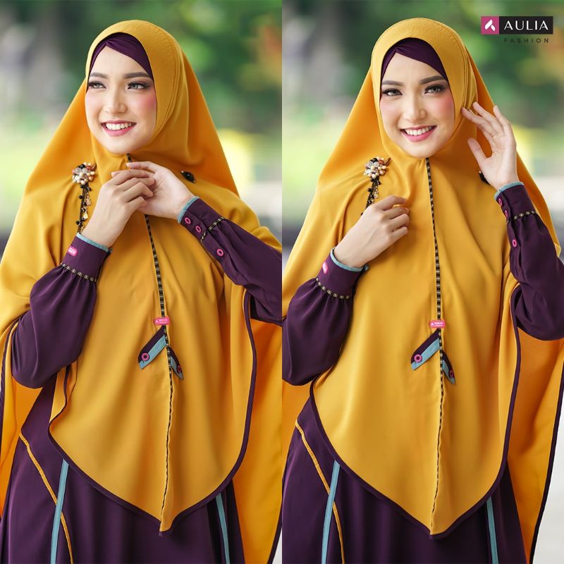 SET GAMIS LARISSA DARK PURPLE/GAMIS AULIA FASHION