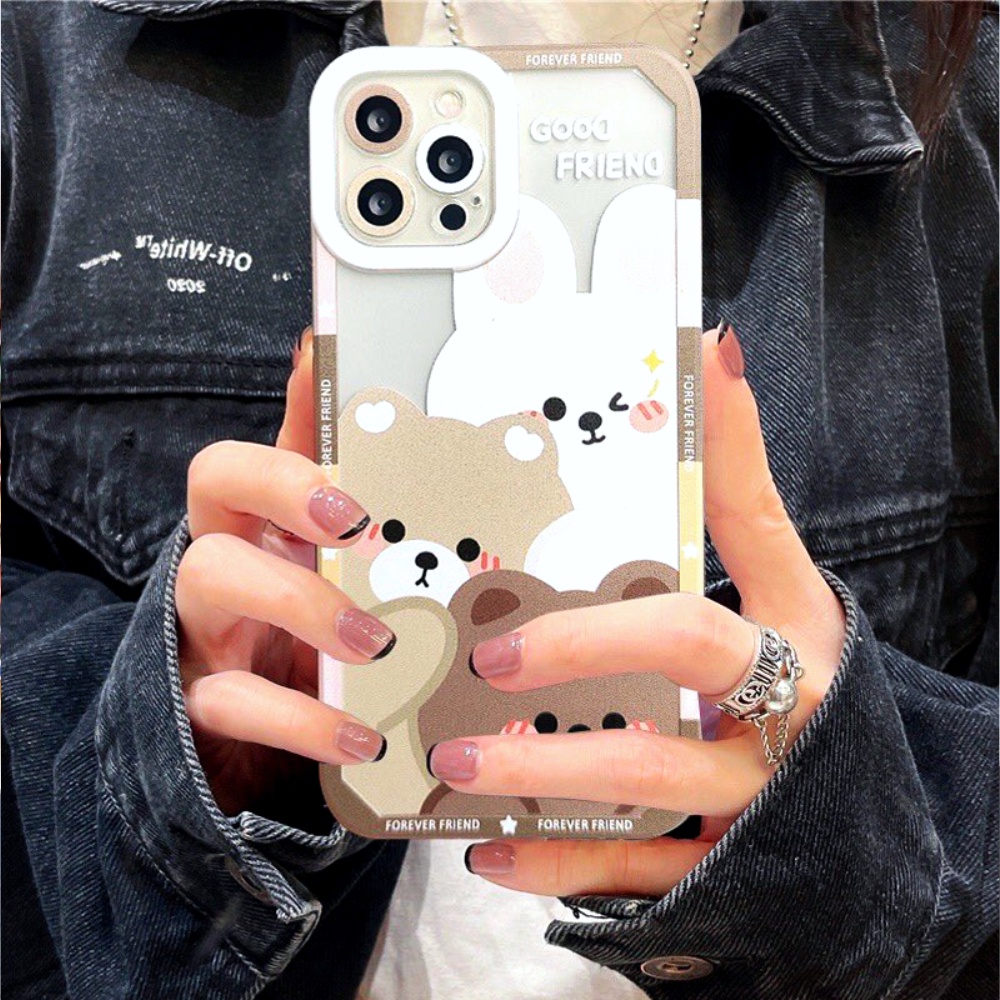 Casing Realme 9i C11 2020 C12 C15 C21Y C25 C25Y Narzo 20 20A 30A 50A Case Line Good Friend Character Silicon Premium