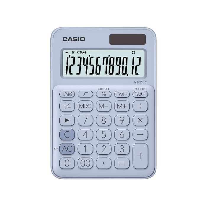

CASIO Colorful Calculator MS-20UC-Light Blue