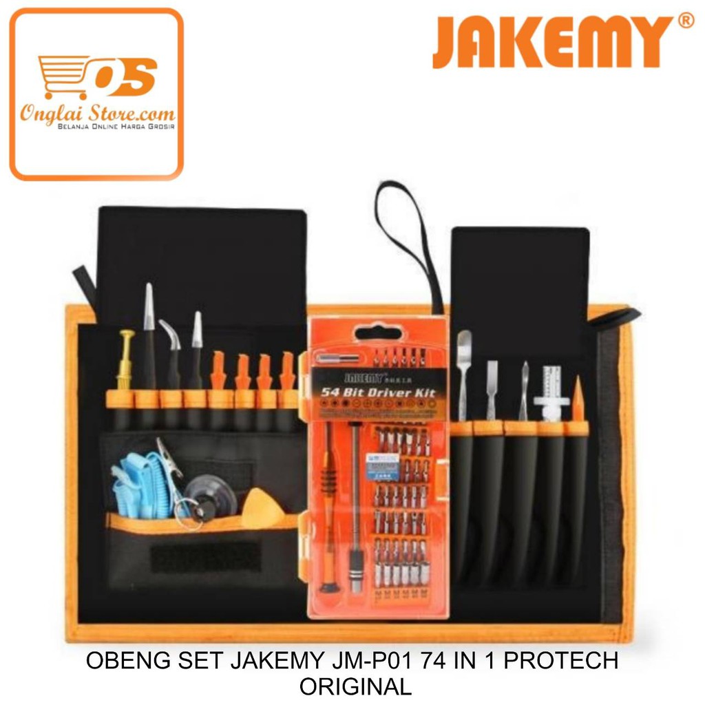 OBENG SET JAKEMY JM-P01 74 IN 1 PROTECH ORIGINAL