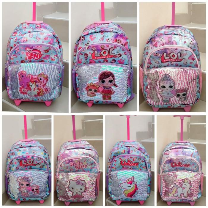 Tas Anak/Tas Trolly Ransel Sekolah Anak Perempuan Sd Frozen Sofia Impo