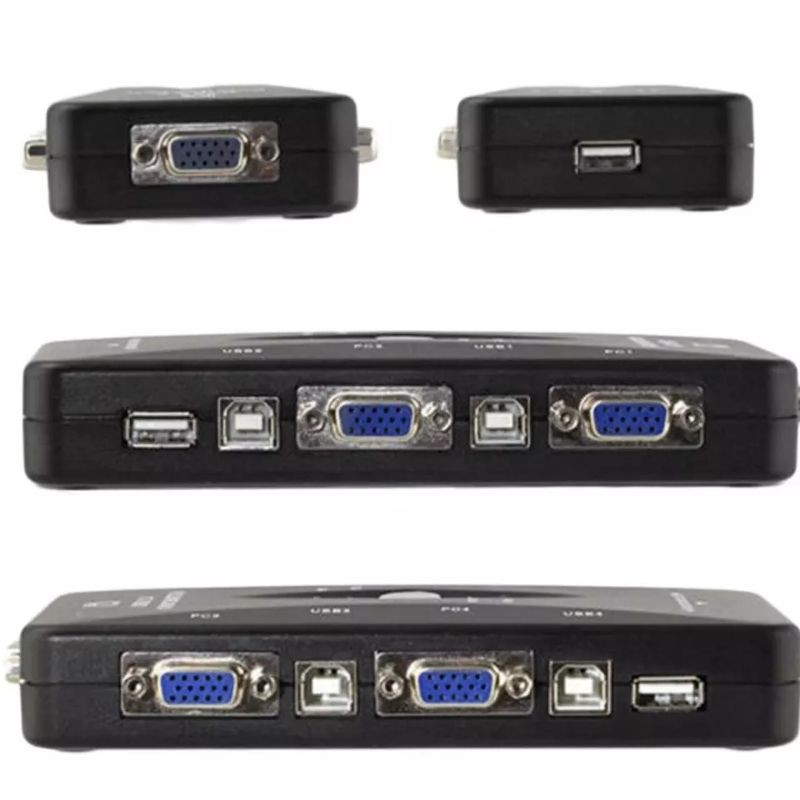 KVM Switch USB 2.0 4 Port Manual