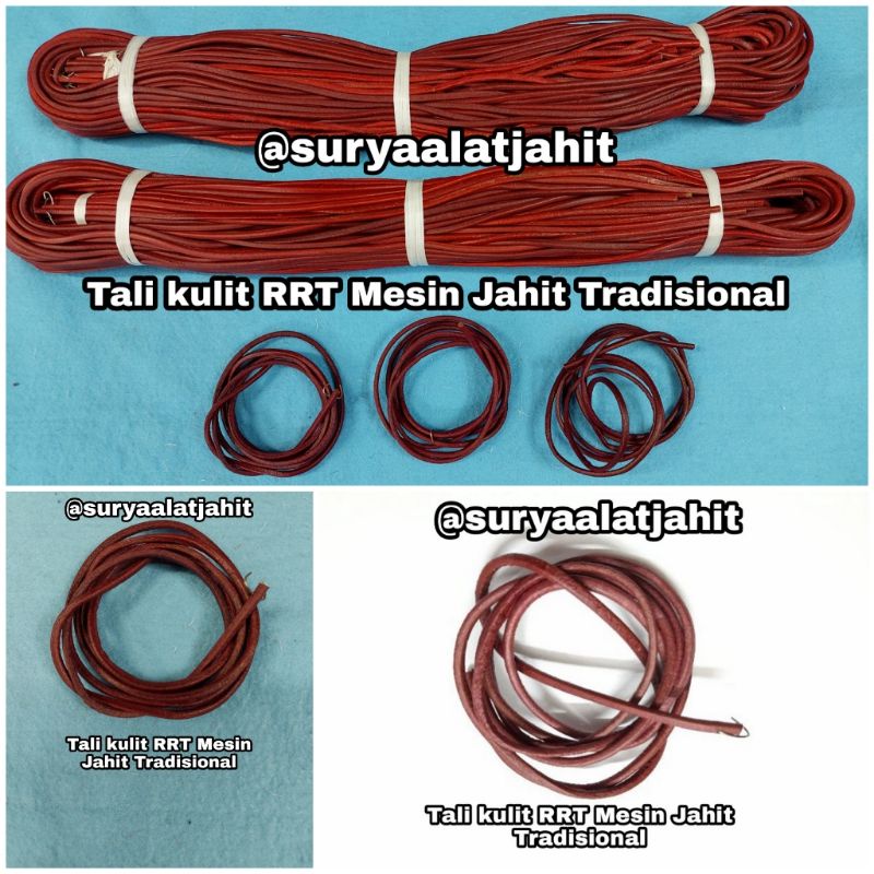 Tali mesin kulit RRT Tradisional panjang 185cm =rp.5.000/1pcs