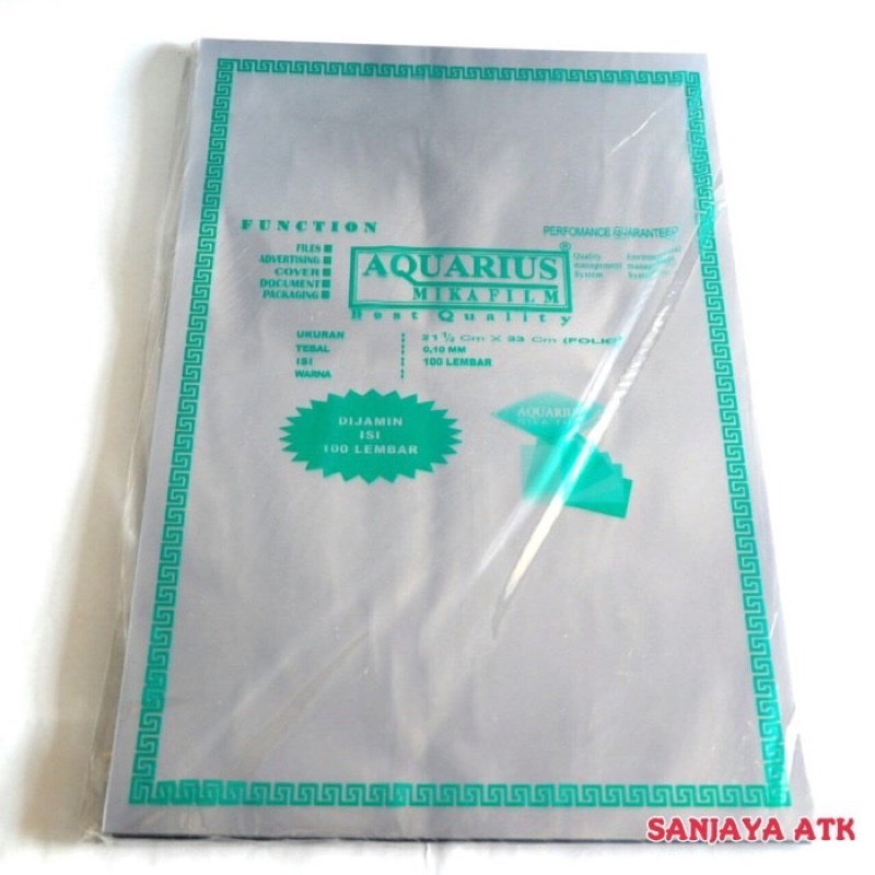 

Plastik Mika Jilid Aquarius Folio MIN Order 20 Pcs Harga Per Pcs