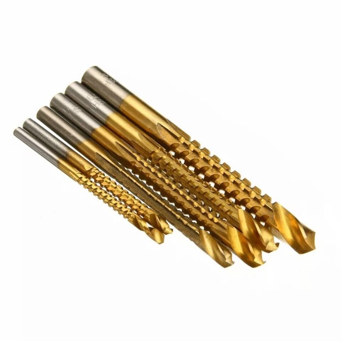 perbiji Mata Bor Gergaji HSS Titanium 3 4 5 6 6.5 8 Drill Saw Bits