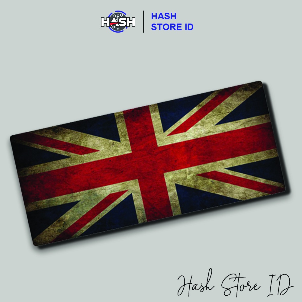 MOUSE PAD GAMING XL PANJANG MOTIF UK FLAG